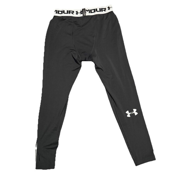 Under Armour Pants Mens XL Black Compression Gym Athletic Heat Gear - Picture 3 of 3